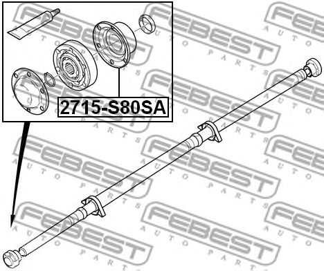 Купить FEBEST 2715-S80SA Пыльник ШРУСа карданного вала 2715-S80SA