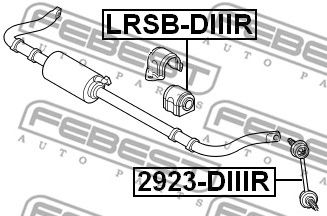 Купить FEBEST 2923-DIIIR Тяга стабилизатора 2923-DIIIR