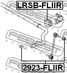 Купить FEBEST 2923-FLIIR Тяга стабилизатора задняя LAND ROVER FREELANDER 2 06-, RANGE ROVER EVOQUE 11- 2923-FLIIR