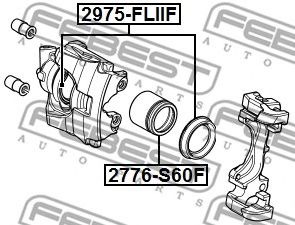 Купить FEBEST 2975-FLIIF Ремкомплект передн суппорта LAND ROVER FREELANDER II (06- ) 2975-FLIIF