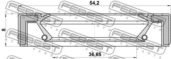 Купить FEBEST 95GAY-38540808X Сальник привода SUZUKI SX4 95GAY-38540808X