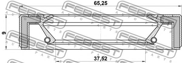 Купить FEBEST 95GAY-39650909R Сальник привода (39x65x9) MAZDA CX-7 ER 2006-2012 95GAY-39650909R