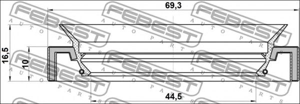 Купить FEBEST 95HAS-46691016C Сальник привода TOYOTA LAND CRUISER 120/150, PRADO 100/200 95HAS-46691016C