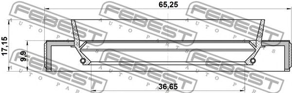 Купить FEBEST 95HBY-38651017C Сальник привода (38X65X10X17) 95HBY-38651017C