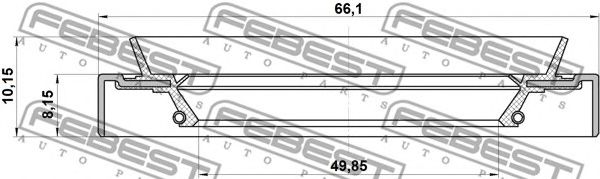 Купить FEBEST 95HDS-51660810X Сальник передн ступицы (51X66X8.2X10.2) MITSUBISHI LANCER CJ 1995-2003 95HDS-51660810X