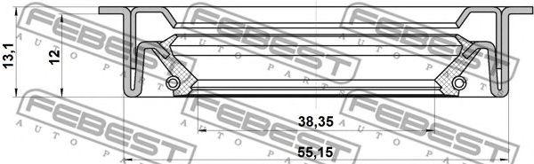 Купить FEBEST 95LDS-40551213C Сальник привода FORD FOCUS II/III 95LDS-40551213C