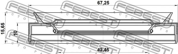 Купить FEBEST 95PES-44671016C Сальник привода BMW 3 E90/F30, 5 F10/G30 95PES-44671016C