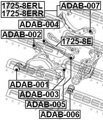 Купить FEBEST ADAB-004 Сайлентблок ADAB-004