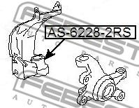 Купить FEBEST AS-6228-2RS Подшипник шариковый (28x58x16) AS-6228-2RS