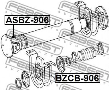 Купить FEBEST ASBZ-906 Крестовина карданного вала MERCEDES BENZ SPRINTER 906 2005-2013 (27х88) ASBZ-906
