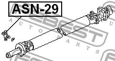 Купить FEBEST ASN-29 Крестовина карданного вала 28x53 ASN-29