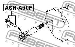 Купить FEBEST ASN-A60F Крестовина карданного вала TOYOTA HILUX 05-20, MAZDA B 99-06 ASN-A60F