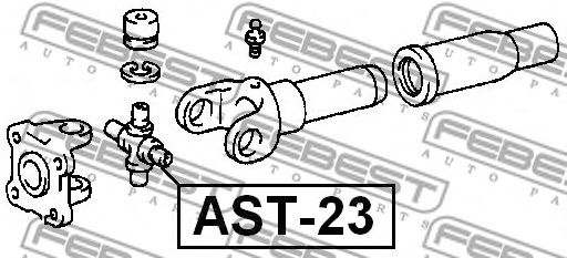Купить FEBEST AST-23 Крестовина карданного вала TOYOTA LAND CRUISER 200/150 29x49 AST-23