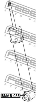 Купить FEBEST BMAB-035 Сайлентблок заднего амортизатора BMAB-035