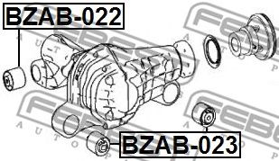 Купить FEBEST BZAB-022 Опора дифференциала BZAB-022