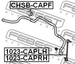 Купить FEBEST CHSB-CAPF Втулка стабилизатора OPEL ANTARA - ALL YEARS CHSB-CAPF
