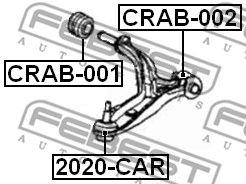 Купить FEBEST CRAB-001 Сайлентблок CRAB-001