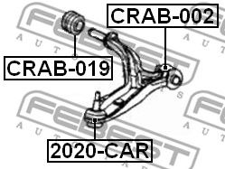 Купить FEBEST CRAB-019 Сайлентблок CRAB-019