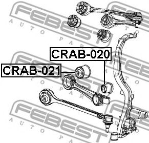 Купить FEBEST CRAB-020 Сайлентблок передн поперечн тяги CHRYSLER 300 2005- CRAB-020