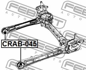 Купить FEBEST CRAB-045 Сайлентблок задней балки CRAB-045