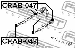Купить FEBEST CRAB-047 Сайлентблок задн поперечн тяги DODGE NEON II 2000-2005 CRAB-047