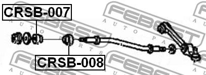 Купить FEBEST CRSB-007 Втулка тяги подвески FORD TAURUS E 1986-2007 CRSB-007