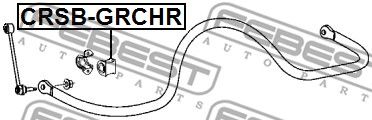 Купить FEBEST CRSB-GRCHR Втулка стабилизатора JEEP GRAND CHEROKEE (CKD) 2006-2015 CRSB-GRCHR
