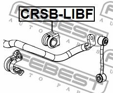 Купить FEBEST CRSB-LIBF Втулка стабилизатора передняя D31,2 JEEP GRAND CHEROKEE III 2004-2010 CRSB-LIBF