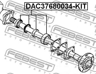 Купить запчасть FEBEST - DAC37680034KIT 