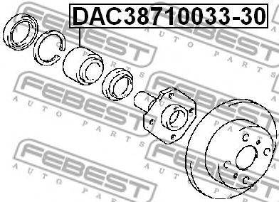 Купить FEBEST DAC38710033-30 Подшипник ступицы DAC38710033-30