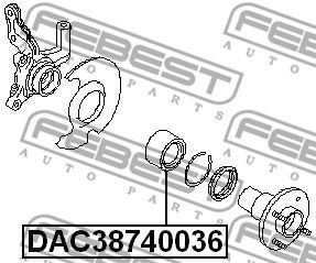 Купить запчасть FEBEST - DAC38740036 