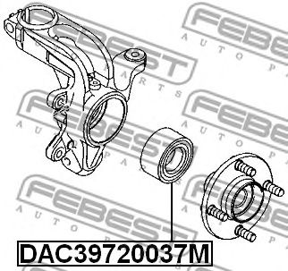 Купить FEBEST DAC39720037M Подшипник ступицы DAC39720037M