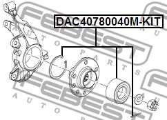 Купить запчасть FEBEST - DAC40780040MKIT 