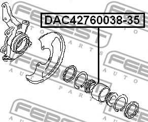 Купить запчасть FEBEST - DAC4276003835 