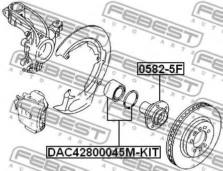 Купить запчасть FEBEST - DAC42800045MKIT 