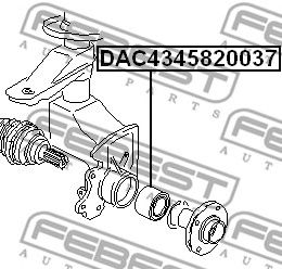 Купить запчасть FEBEST - DAC4345820037 