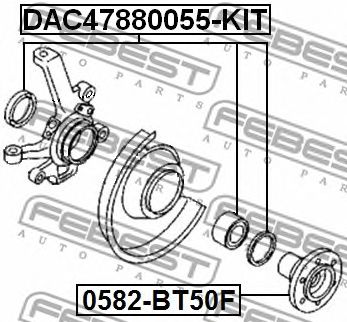 Купить FEBEST DAC47880055-KIT Подшипник ступицы DAC47880055-KIT