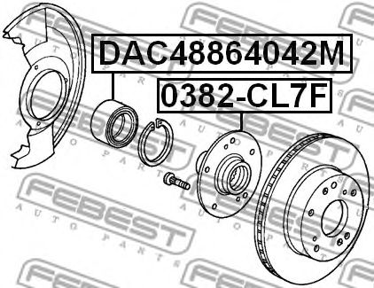 Купить FEBEST DAC48864042M Подшипник ступицы DAC48864042M