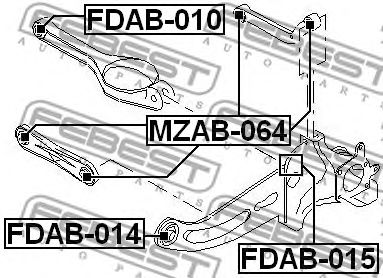Купить FEBEST FDAB-015 Сайлентблок FDAB-015