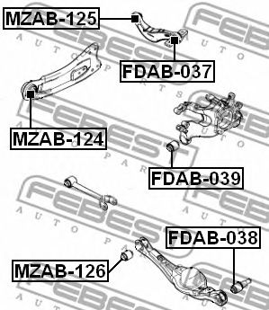 Купить запчасть FEBEST - FDAB037 