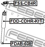 Купить FEBEST FDD-CDHR-KIT Отбойник заднего амортизатора FDD-CDHR-KIT