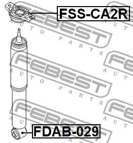 Купить FEBEST FSS-CA2R Опора амортизатора FSS-CA2R