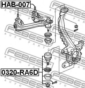 Купить FEBEST HAB-007 Сайлентблок HAB-007