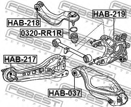 Купить FEBEST HAB-219 Сайленблок HAB-219