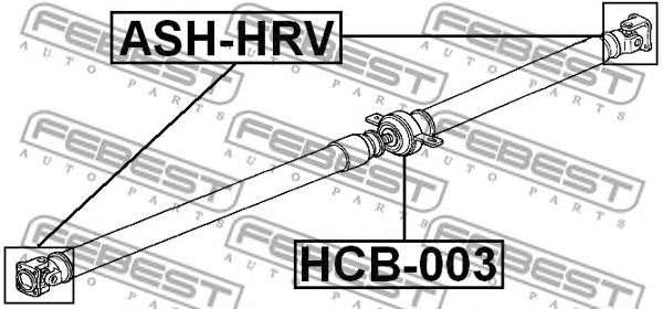 Купить FEBEST HCB-003 Подшипник опоры карданного вала HONDA HR-V GH1/GH2/GH3/GH4 1998­2005 HCB-003