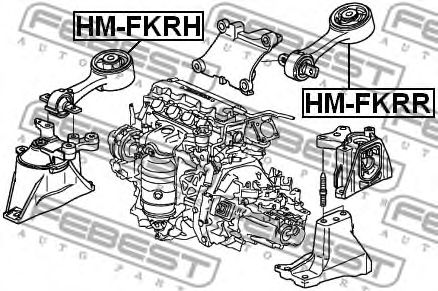 Купить FEBEST HM-FKRR Опора двигателя задняя HONDA CIVIC FK 2006-2012 HM-FKRR