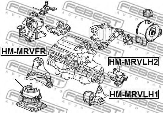 Купить FEBEST HM-MRVLH2 Опора двигателя HM-MRVLH2