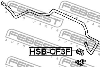 Купить FEBEST HSB-CF3F Втулка стабилизатора передняя HONDA ACCORD -02 (JP) HSB-CF3F