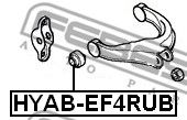Купить FEBEST HYAB-EF4RUB Сайлентблок HYAB-EF4RUB