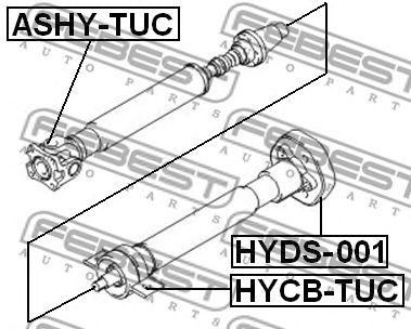 Купить FEBEST HYCB-TUC Подшипник опоры карданного вала HYCB-TUC